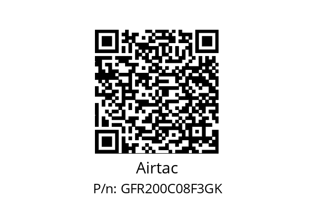  F&R GFR200C08-F3-K Airtac GFR200C08F3GK