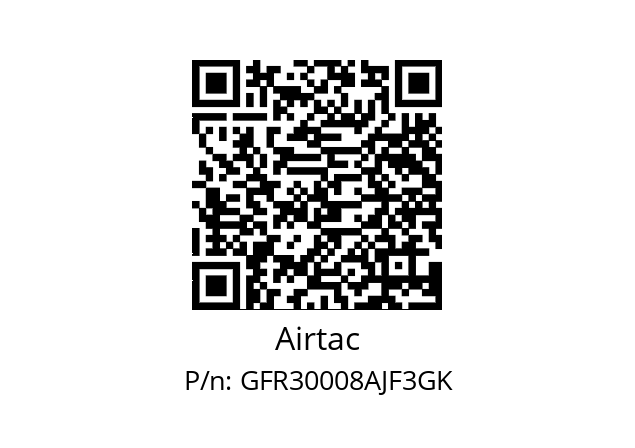  F&R GFR30008-A-J-F3-K Airtac GFR30008AJF3GK