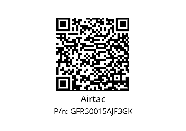  F&R GFR30015-A-J-F3-K Airtac GFR30015AJF3GK