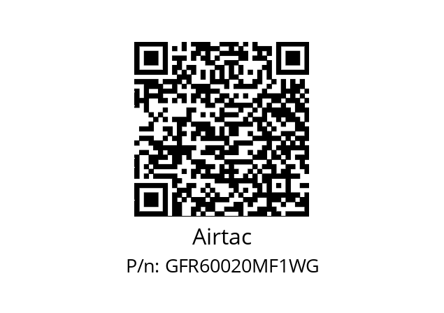  F&R GFR60020-M-F1 5μ Airtac GFR60020MF1WG