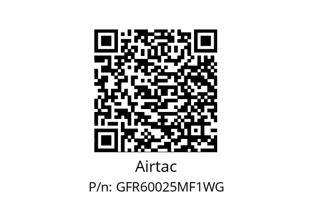  F&R GFR60025-M-F1 5μ Airtac GFR60025MF1WG