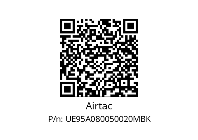  PU HoseΦ8XΦ5 Black 20M/Roll Airtac UE95A080050020MBK