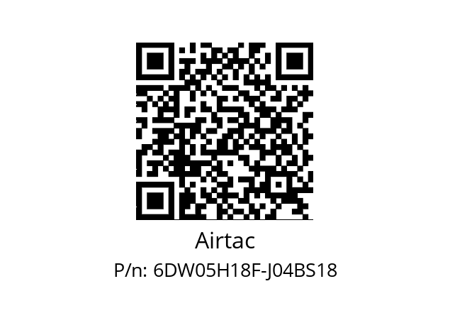   Airtac 6DW05H18F-J04BS18