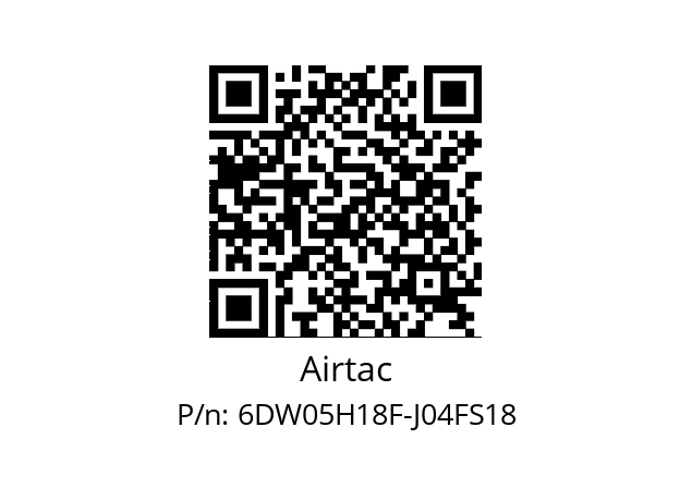   Airtac 6DW05H18F-J04FS18