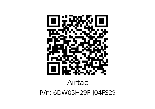   Airtac 6DW05H29F-J04FS29