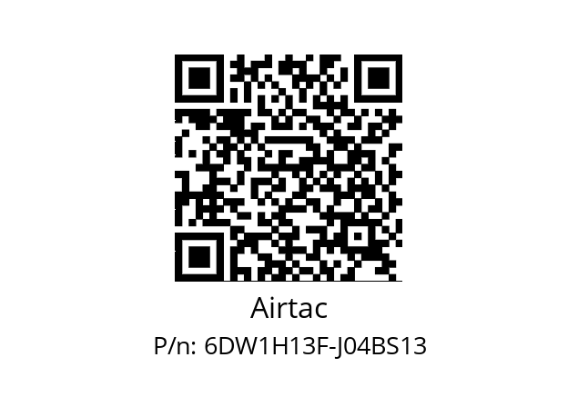   Airtac 6DW1H13F-J04BS13