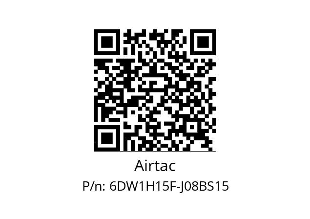   Airtac 6DW1H15F-J08BS15