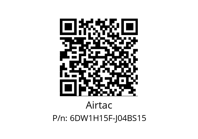   Airtac 6DW1H15F-J04BS15