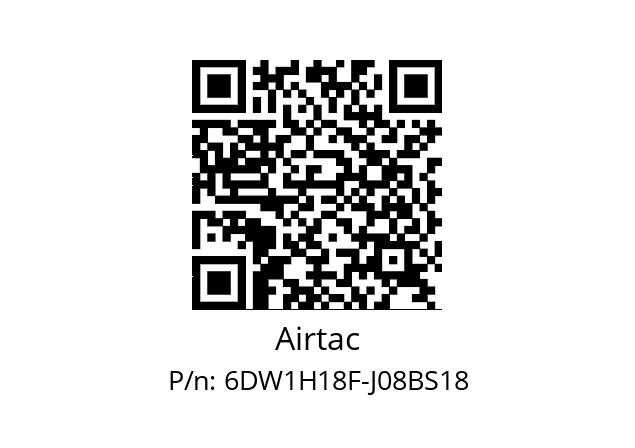   Airtac 6DW1H18F-J08BS18