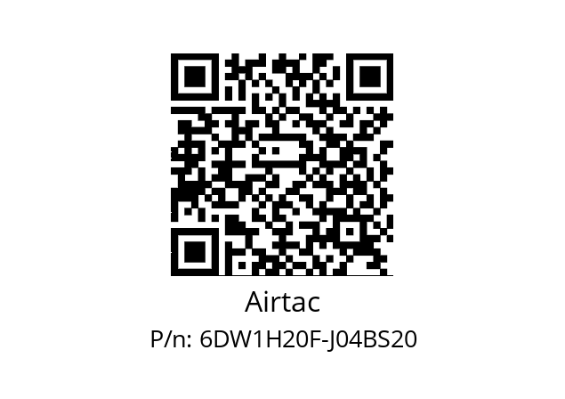   Airtac 6DW1H20F-J04BS20