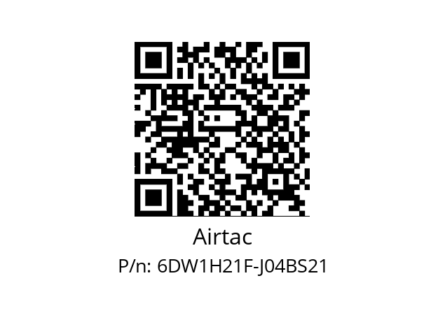   Airtac 6DW1H21F-J04BS21