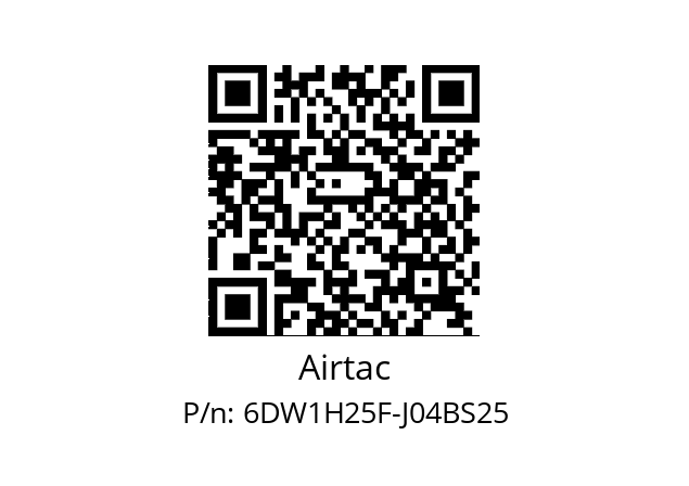   Airtac 6DW1H25F-J04BS25