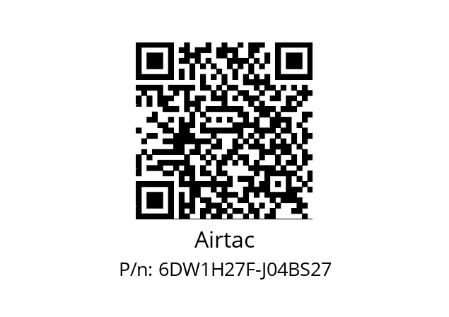   Airtac 6DW1H27F-J04BS27