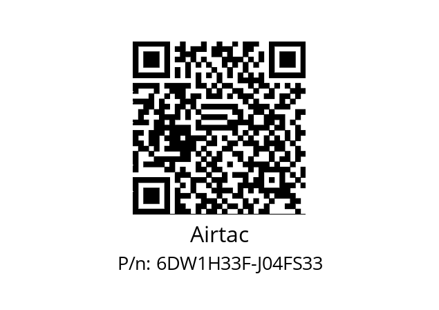   Airtac 6DW1H33F-J04FS33