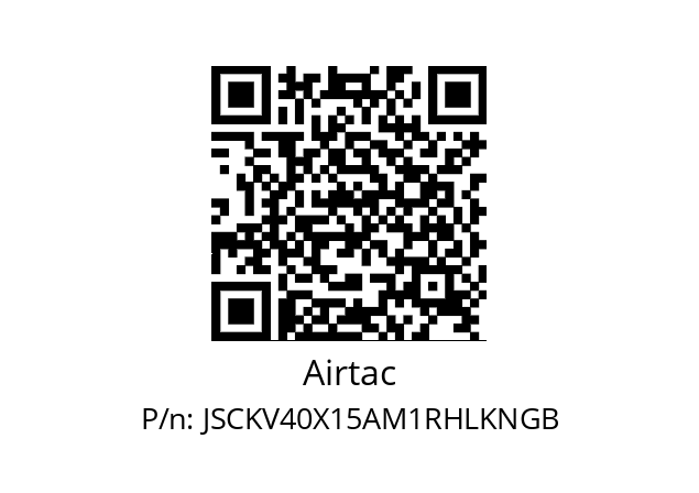   Airtac JSCKV40X15AM1RHLKNGB