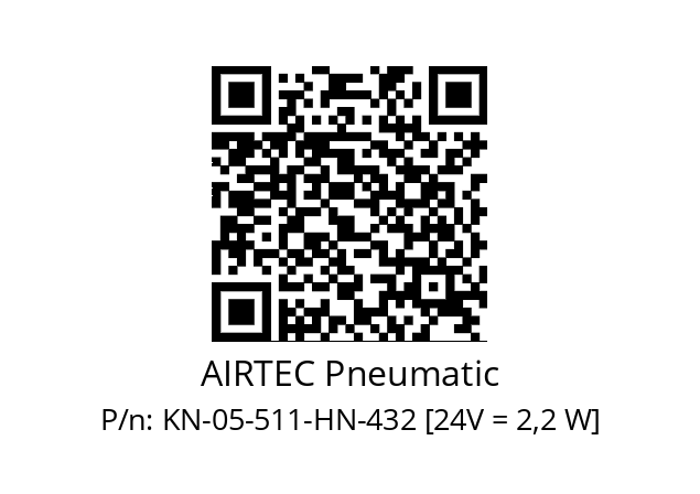   AIRTEC Pneumatic KN-05-511-HN-432 [24V = 2,2 W]