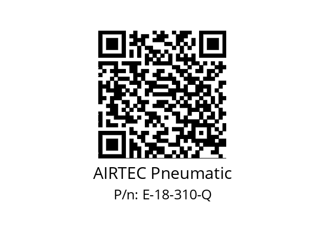   AIRTEC Pneumatic E-18-310-Q