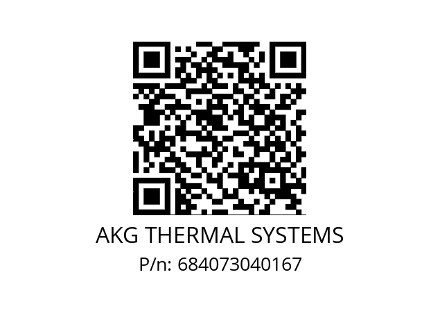   AKG THERMAL SYSTEMS 684073040167