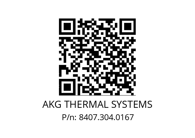   AKG THERMAL SYSTEMS 8407.304.0167