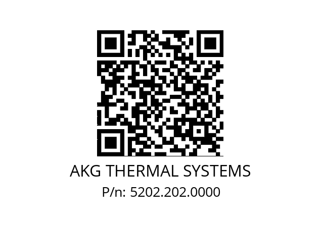   AKG THERMAL SYSTEMS 5202.202.0000