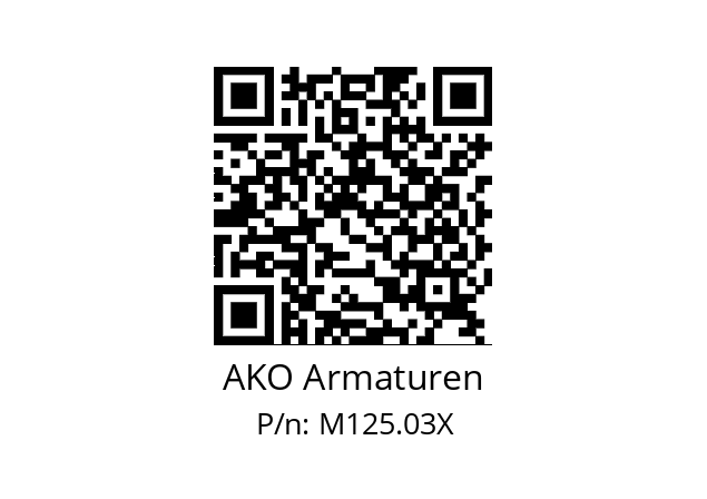   AKO Armaturen M125.03X