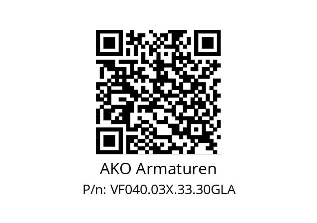   AKO Armaturen VF040.03X.33.30GLA