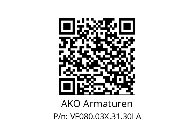   AKO Armaturen VF080.03X.31.30LA