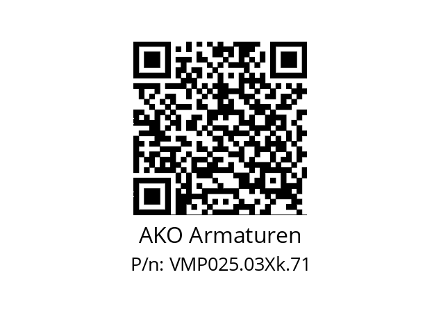   AKO Armaturen VMP025.03Xk.71