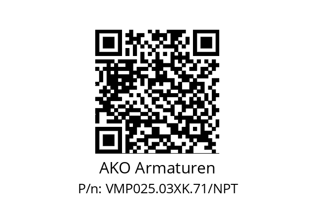   AKO Armaturen VMP025.03XK.71/NPT