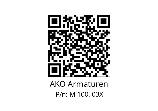   AKO Armaturen М 100. 03X