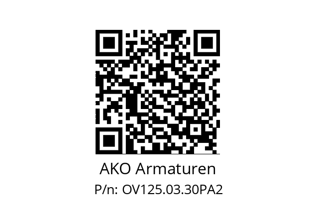   AKO Armaturen OV125.03.30PA2