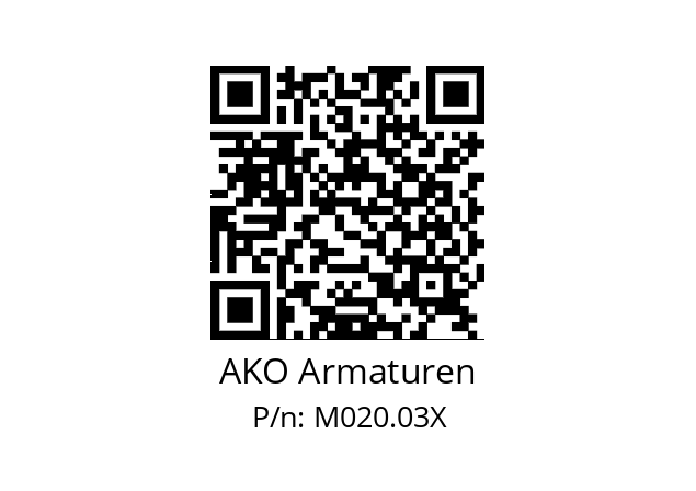   AKO Armaturen M020.03X