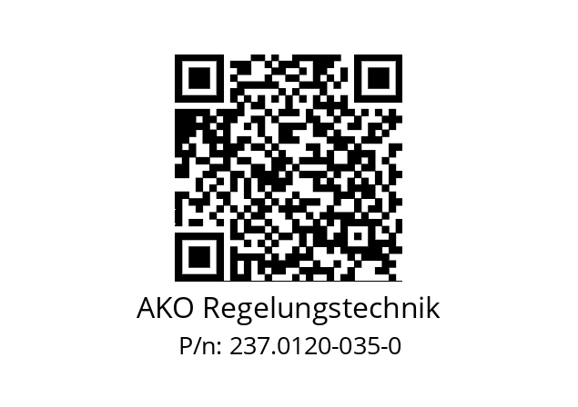   AKO Regelungstechnik 237.0120-035-0