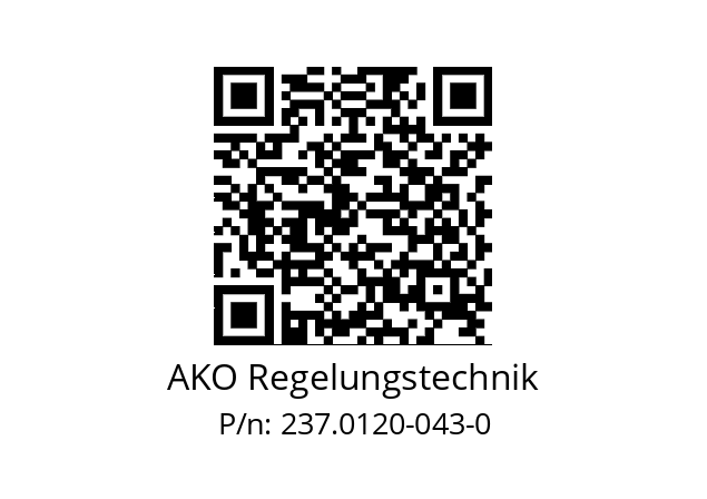   AKO Regelungstechnik 237.0120-043-0