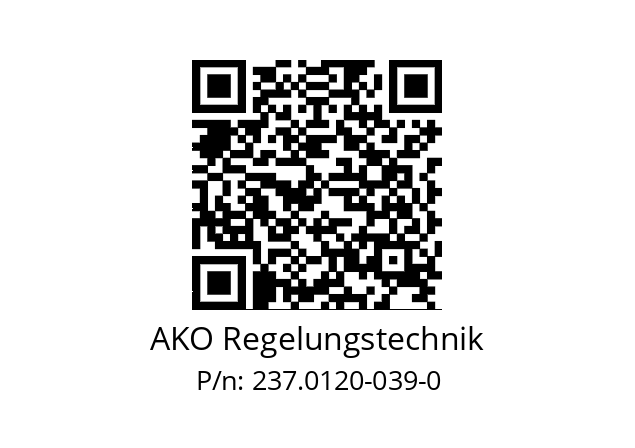   AKO Regelungstechnik 237.0120-039-0