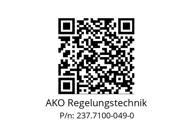   AKO Regelungstechnik 237.7100-049-0