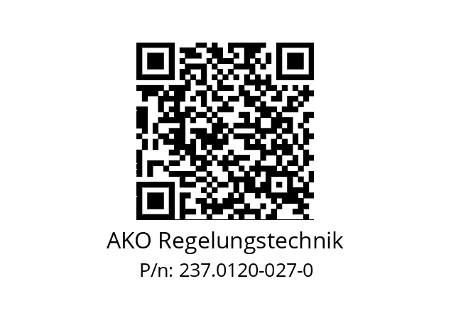   AKO Regelungstechnik 237.0120-027-0