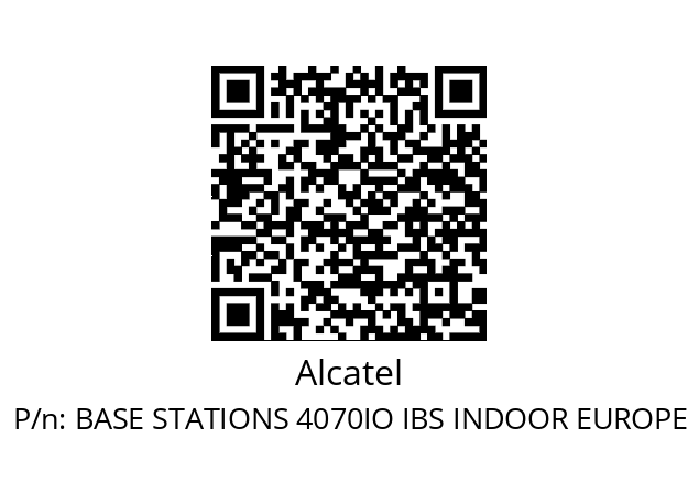   Alcatel BASE STATIONS 4070IO IBS INDOOR EUROPE