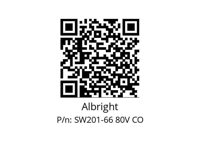   Albright SW201-66 80V CO