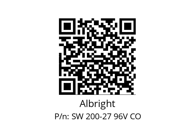   Albright SW 200-27 96V CO