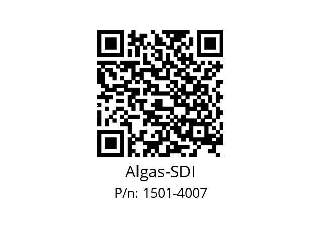   Algas-SDI 1501-4007