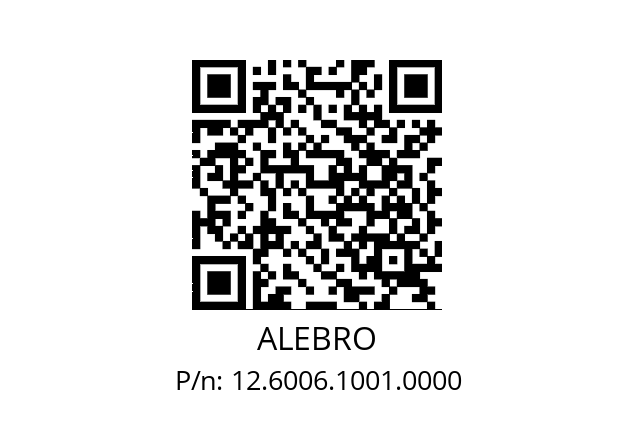   ALEBRO 12.6006.1001.0000