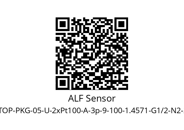   ALF Sensor TOP-PKG-05-U-2хPt100-A-3p-9-100-1.4571-G1/2-N2-250-Z