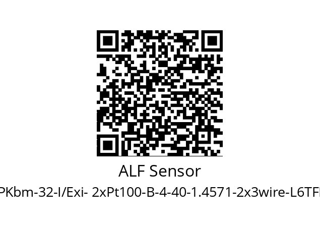   ALF Sensor TOP-PKbm-32-I/Exi- 2xPt100-B-4-40-1.4571-2x3wire-L6TFDT-2000-Z