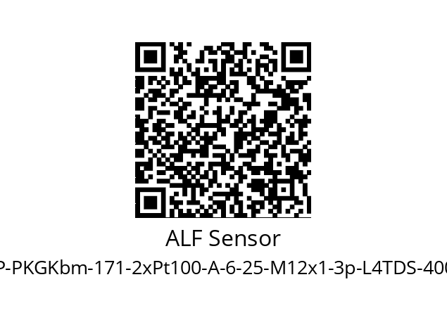   ALF Sensor TOP-PKGKbm-171-2xPt100-A-6-25-M12x1-3p-L4TDS-4000-250-Z