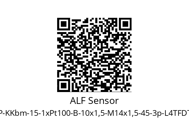   ALF Sensor TOP-KKbm-15-1xPt100-B-10x1,5-M14x1,5-45-3p-L4TFDT-2000-Z