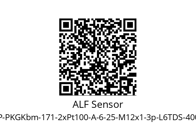   ALF Sensor TOP-PKGKbm-171-2хPt100-A-6-25-M12х1-3p-L6TDS-4000-250-Z