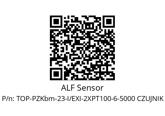   ALF Sensor TOP-PZKbm-23-I/EXI-2XPT100-6-5000 CZUJNIK