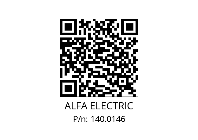   ALFA ELECTRIC 140.0146