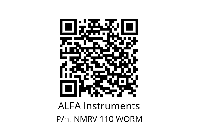   ALFA Instruments NMRV 110 WORM